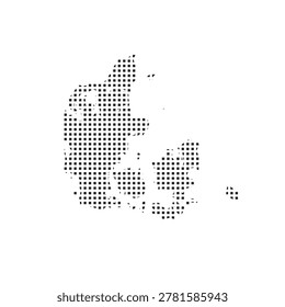 denmark map pixel art Suitable for posters and web icons