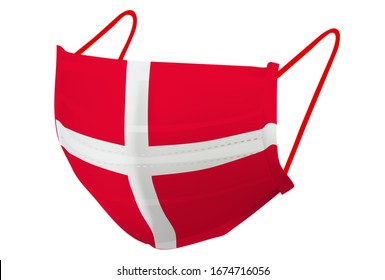 Denmark mask flag prevention icon