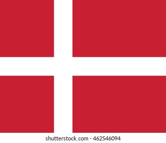 Denmark Nation Flag