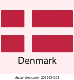 Denmark national flag vector art