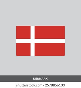 Denmark national flag vector design