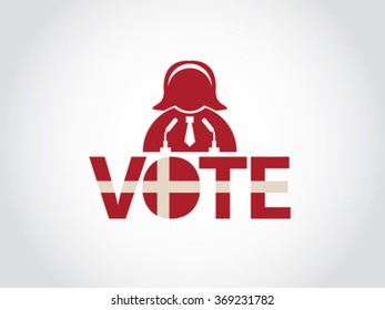 Denmark Podium Election Woman Politician