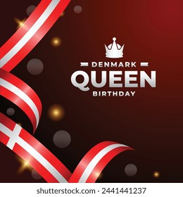 Denmark Queen Birthday design illustration collection