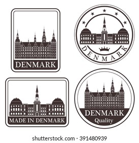 Denmark. Rubber and stamp