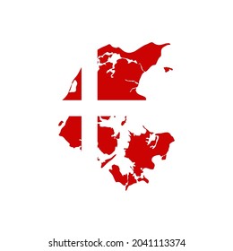 Denmark state maps vector design templates on white background