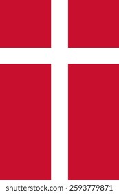 Denmark Vertical Flag, Vertical Flag Denmark