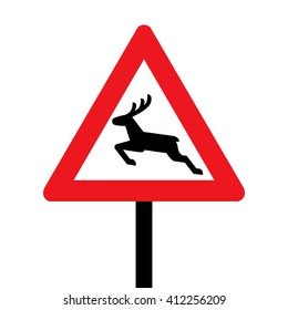 Denmark Wild Animals Road Sign