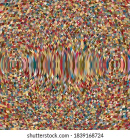 Dense augmenting grid structure, random filled with myriad colors