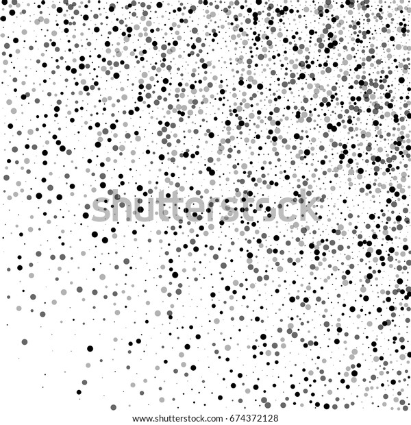 Dense Black Dots Random Gradient Scatter Stock Vector (Royalty Free ...