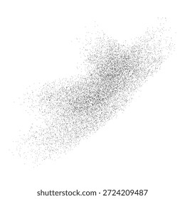 Un grupo denso de puntos Pequeños que forman una forma abstracta con una densidad variable