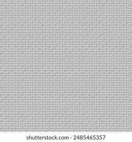 Dichtes und langlebiges graues Tuch aus Natur- oder Synthetikfasern. Texturhintergrund der Leinwand. Abstrakte Vektorgrafik nahtlos.