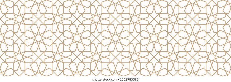 Dense interlocking floral and geometric Islamic pattern, ideal for Ramadan ornament backgrounds, Arabic vector designs, and arabesque textures in high resolution.