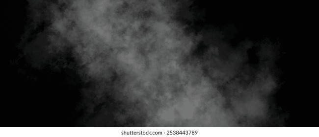 Dense Layer of Gray Smoke Floating in the Air, Creating a Moody and Enigmatic Vibe
