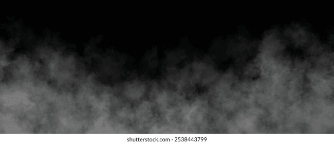 Dense Layer of Gray Smoke Floating in the Air, Creating a Moody and Enigmatic Vibe
