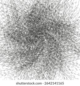 Dense line texture. Vector abstract pattern. Sharp contour figure. Grayscale background icon.