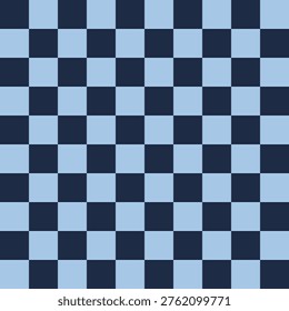 Dense Minimal Checkerboard Pattern 10x10 Navy and Light Blue Seamless Geometric Background