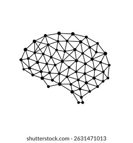 Dense neural mesh forming brain shape with high node density
