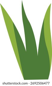 Denso parche de hojas de hierba verde, aspecto texturizado ideal para los primeros planos, diseños de jardines y la creación de ricos entornos naturales.
