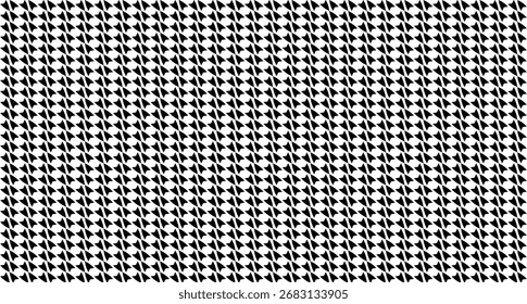 Um padrão denso de pequenos triângulos pretos repetidos em um plano de fundo branco, criando um efeito texturizado.