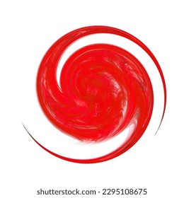Dense red spiral circle for logo background
