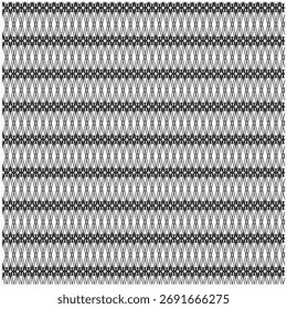 Um padrão monocromático denso sem costura de listras horizontais com um efeito 3D ou sombreado.