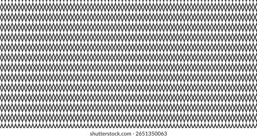 Dense and symmetrical diamond-shaped grid pattern in black and white, offering a strong visual rhythm for digital backgrounds or print materials. Diamond, Grid, Seamless, Pattern, Monochrome