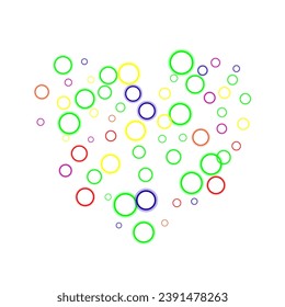 Dense watercolor confetti on white background.  Textured Data Elements Bang. Exploded Star Frame. 