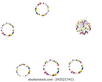 Dense watercolor confetti on white background. Dense watercolor confetti on white background. 