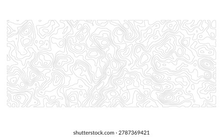 Dense white contour lines forming intricate topographic map texture on white background