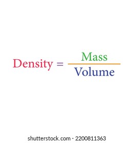 la fórmula de densidad en la química