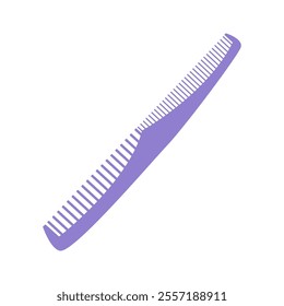 Density hair comb. Hairdressing professional tool and hair styling accessory