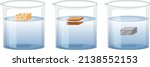 Density of matters science experiment illustration