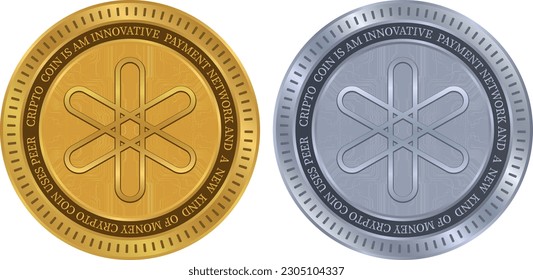 dent coin vector illustrations. 3d illustration