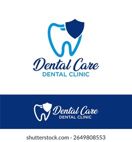 Dent Dentist Dental Care Clinic Logo Template Vector