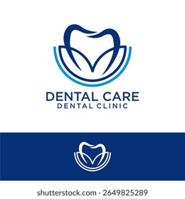 Dent Dentist Dental Care Clinic Logo Template Vector
