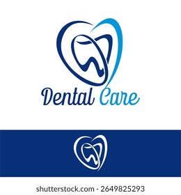 Dent Dentist Dental Care Clinic Logo Template Vector