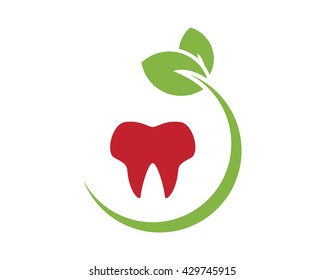 dent dentist dental tooth teeth red sprout image vector