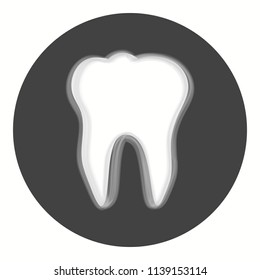 Dent icon. Tooth logotype. Dental office logo. Vector illustration