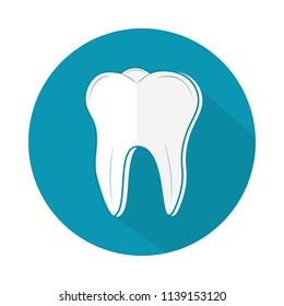 Dent icon. Tooth logotype. Dental office logo. Vector illustration