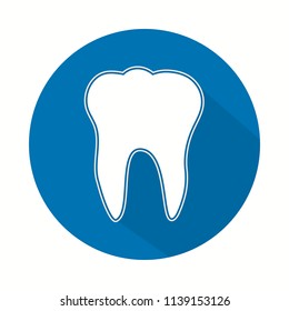 Dent icon. Tooth logotype. Dental office logo. Vector illustration