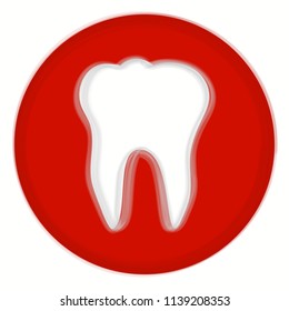 Dent icon. Tooth logotype. Dental office logo. Vector illustration
