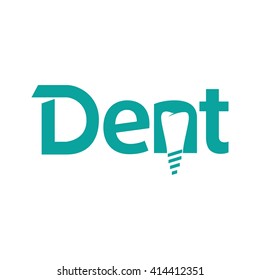 dent logotype. letter n logo vector. dental logo vector.