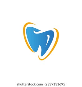 Dent tooth sign business logo vector image