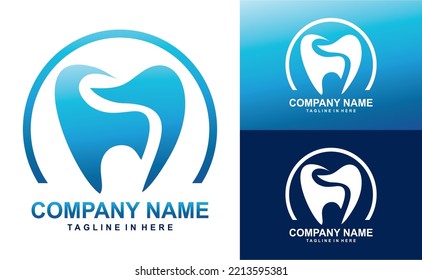 dental abstract logo illustration inspiration for logo, icon and web icon