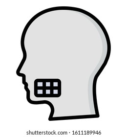 
Dental Anatomy Isolated Vector icon which can be easily modified or edit
