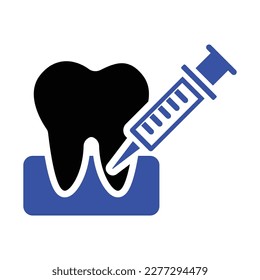 Dental Anesthesia Icon ,Vector Graphics