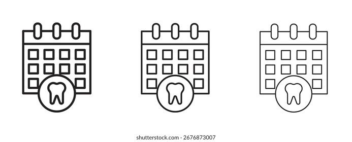 Dental appsointment icon. Simple element illustration. Can be used for web and mobile.