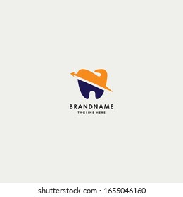 Dental arrow logo  template - vector