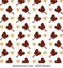Fondo de ilustración vectorial de patrón repetitivo multicolor atractivo de moda dental