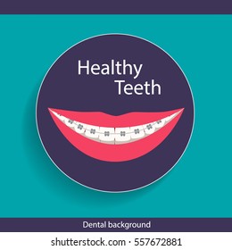 Dental Background design. Vector illustration.